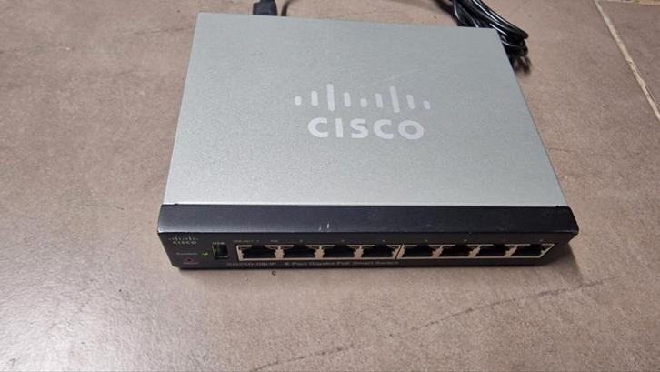 Cisco SG250-08HP 8-poorts Gigabit PoE+ beheerde switch, Computers en Software, Netwerk switches, Ophalen of Verzenden
