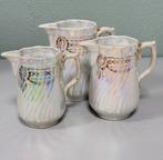 Service thé Sadler Swirl Lustreware Vintage Pearl 3 carafes, Antiquités & Art, Enlèvement ou Envoi