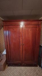 Antieke olmen /iepen kleerkast, Ophalen of Verzenden