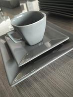 12 delig servies Oxford kleur grijs, Enlèvement