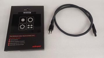 Audioquest NRG-X2 - EU/C7 - 0,9 mètre de long comme neuf, Enlèvement ou Envoi, Comme neuf