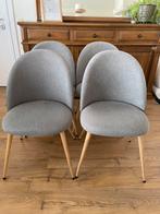 4 grijze stoelen, Huis en Inrichting, Stoelen, Ophalen, Gebruikt