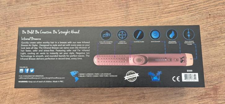 Hairstyle infraroode stijltang, Handtassen en Accessoires, Uiterlijk | Haarverzorging, Nieuw, Krultang of Stijltang, Ophalen of Verzenden