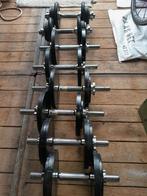 Halters 12-14 en 16kg, Ophalen, Zo goed als nieuw, Halterset