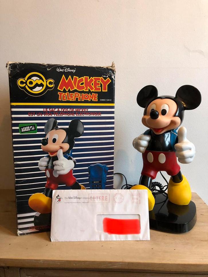 Disney téléphone Mickey, Verzamelen, Disney, Zo goed als nieuw, Ophalen of Verzenden
