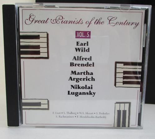 CD03-5.5: 5 CD's > Great Pianists of The CENTURY- €15,00, Cd's en Dvd's, Cd's | Klassiek, Zo goed als nieuw, Orkest of Ballet