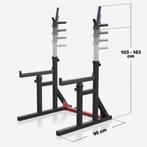 Fitness Set. Bench, rack, bar, gewichten., Ophalen, Krachtstation, Zo goed als nieuw, Metaal