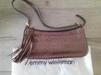 Handtas Emmy Wieleman, Handtassen en Accessoires, Tassen | Damestassen, Ophalen of Verzenden, Zo goed als nieuw, Bruin, Handtas