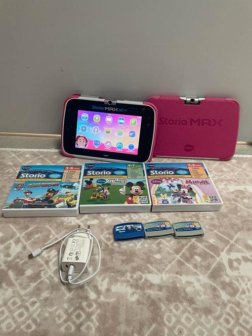 2x Vtech Storio Max XL 2.0 met 4 spellen en 2 demo spellen, Games en Spelcomputers, Spelcomputers | Nintendo 2DS en 3DS, Zo goed als nieuw