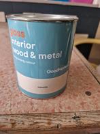 Verf Hout en Metaal Schelpkleur Beige, Doe-het-zelf en Bouw, Verf, Beits en Lak, Ophalen, Beige, Verf