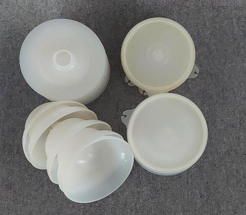 6 coupelles blanches Tupperware, Huis en Inrichting, Keuken | Tupperware, Gebruikt, Ophalen