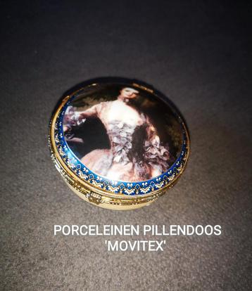 PORCELEINEN PILLENDOOS 'MOVITEX'  beschikbaar voor biedingen