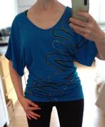Zumba t-shirt - maat S/M, Kleding | Dames, Zumba, Blauw, Ophalen of Verzenden, Zo goed als nieuw