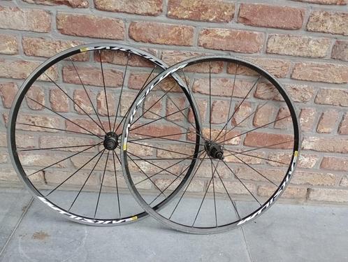 Mavic aksium wielen met campa 11-speed body, Fietsen en Brommers, Fietsonderdelen, Gebruikt, Racefiets, Wiel, Ophalen