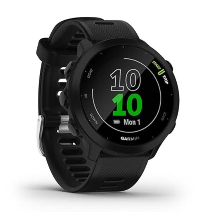 Garmin Forerunner 55 GPS horloge | Nieuw, Handtassen en Accessoires, Sporthorloges, Nieuw, Zwart, GPS, Verzenden