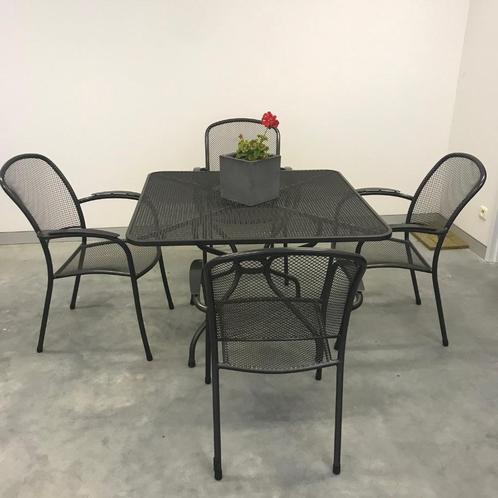 Tuinset Kettler / MWH, Tuin en Terras, Tuinsets en Loungesets, Zo goed als nieuw, Tuinset, Overige materialen, 4 zitplaatsen, Eettafel