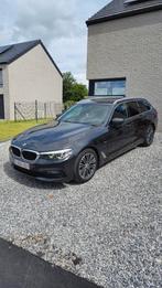 BMW 520d Xdrive 2017, Auto's, BMW, Automaat, 4 cilinders, Zwart, Leder