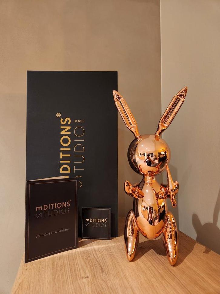 Jeff Koons (After) - Balloon Rabbit XL Rosé Gold, Antiek en Kunst, Kunst | Designobjecten, Ophalen of Verzenden