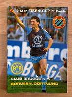9-12-87 uefa-cup club brugge - borussia dortmund, Ophalen, Gebruikt, Boek of Tijdschrift