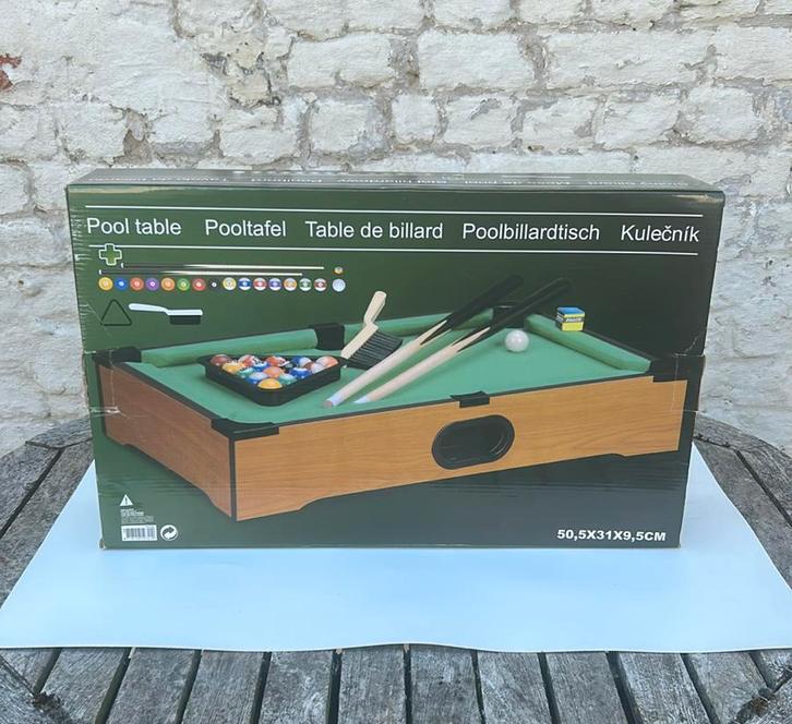 Pooltafel, Hobby en Vrije tijd, Gezelschapsspellen | Overige, Zo goed als nieuw, Een of twee spelers, Ophalen