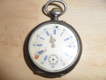 Montre à gousset ancienne ANDREE 10 Rubis en Argent 0,800  M beschikbaar voor biedingen
