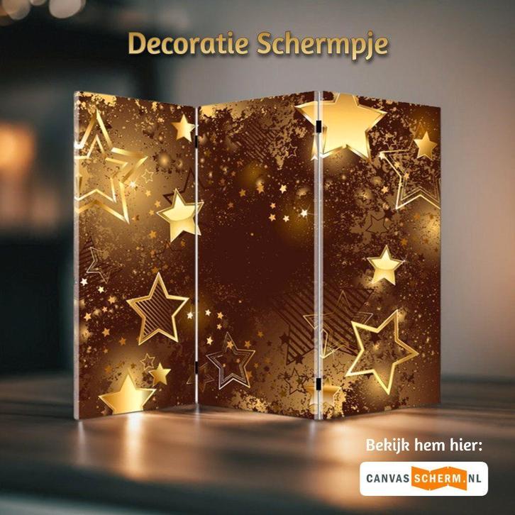 Kerst Decoratie klein Sfeer scherm Paravent Laag model 50 cm, Diversen, Kerst, Nieuw, Verzenden