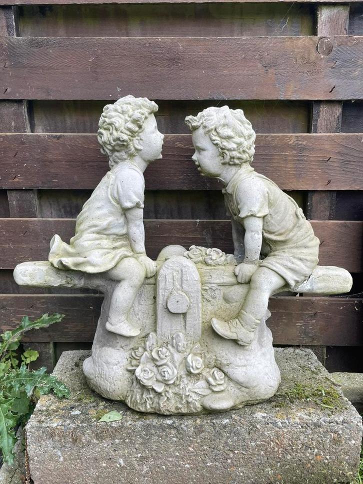 Stenen tuinornamenten, Tuin en Terras, Tuinbeelden, Gebruikt, Ophalen