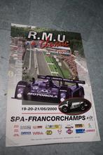 poster RMU spa francorchamps 2000 cadillac, Ophalen of Verzenden, Zo goed als nieuw, Auto's