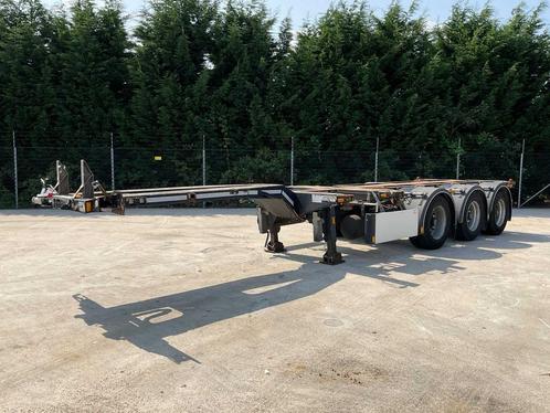 2015 Vlastuin D-tec FT-LS-S Uitschuifbare Container chassis, Auto's, Vrachtwagens, Bedrijf, Aanhangers en Opleggers, Overige brandstoffen