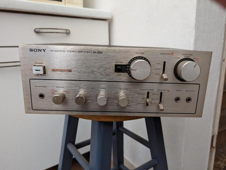 SONY Integrated Stereo Amplifier TA-2650, Muziek en Instrumenten, Versterkers | Keyboard, Monitor en PA, Gebruikt, P.A., Minder dan 500 watt