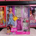 Barbie en haar 3 outfits uit 2018 - GDJ40, Kinderen en Baby's, Speelgoed | Poppen, Nieuw, Barbie