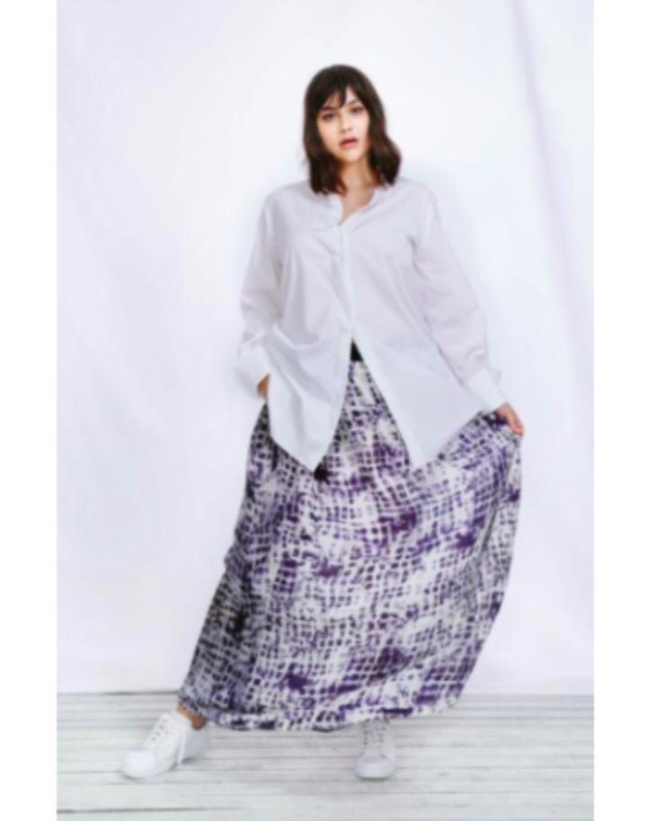 SALLIE SAHNE, Prachtige zijde/viscose maxi rok, maat 50, Kleding | Dames, Rokken, Zo goed als nieuw, Onder de knie, Ophalen of Verzenden