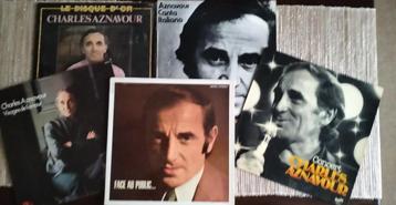 Charles Aznavour, Lot de 5 ( 33  tours ) beschikbaar voor biedingen