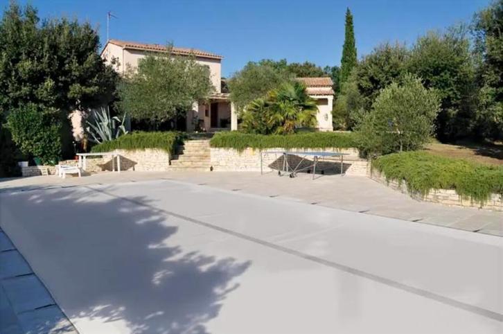 Bâche pour piscine renforcée grise 8.5*4M (Neuve), Tuin en Terras, Zwembad-toebehoren, Zo goed als nieuw, Afdekzeil, Ophalen