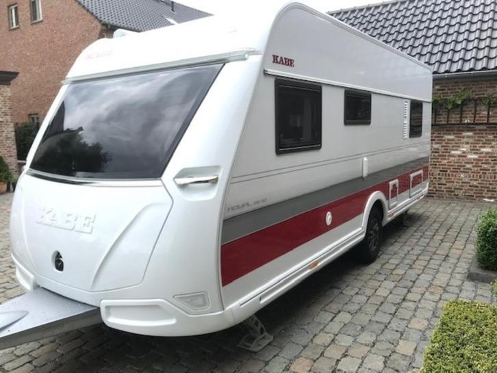 caravan, Caravans en Kamperen, Caravans, Particulier, tot en met 4, 1250 - 1500 kg, Treinzit, Kabe, 2 aparte bedden, Lengtebed