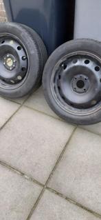 Ford Ka / Fiat 500 2x velgen + banden, 195-50-15, 4 x 98, Auto-onderdelen, Ophalen, Gebruikt, 15 inch, Banden en Velgen