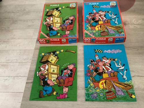 Popeye verschillende puzzle's (60 stuks), Verzamelen, Stripfiguren, Zo goed als nieuw, Overige typen, Overige figuren, Ophalen of Verzenden