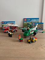 Lego City brandweer + vliegtuig (60107 - 60101), Kinderen en Baby's, Speelgoed | Duplo en Lego, Ophalen, Zo goed als nieuw, Complete set