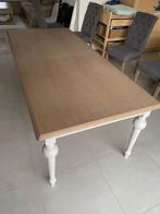 Eettafel eik landelijk 220/270cm x 100cm x 77,5cm, Huis en Inrichting, Ophalen, Gebruikt, 100 tot 150 cm, Eikenhout