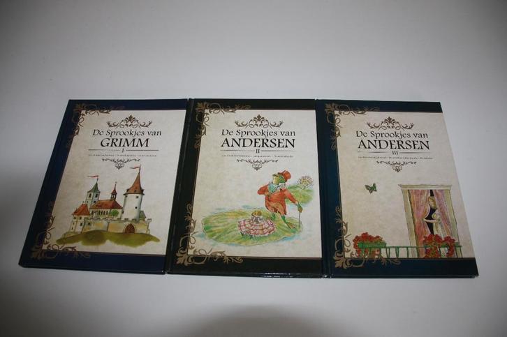 Sprookjes van grimm + andersen * 3 hardcover boeken, Boeken, Sprookjes en Fabels, Gelezen, Ophalen of Verzenden