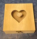 Houten sierkistje met slotje, Ophalen, Minder dan 50 cm, Minder dan 50 cm, Zo goed als nieuw