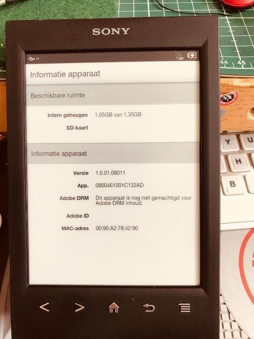 Sony PRS-T2 E-Reader BLACK  6 inch E Ink Pearl-scherm USED, Computers en Software, E-readers, Gebruikt, Touchscreen, Verzenden