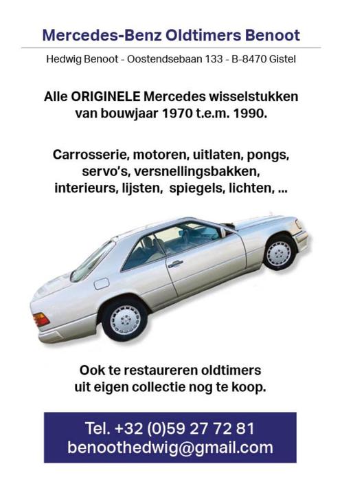 Mercedes wisselstukken 1970-1990, Motoren, Onderdelen | Oldtimers, Gebruikt, Ophalen of Verzenden