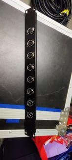 1U rack panel met 6x XLR In & 2x XLR Out – Solderbare connec, Ophalen, Gebruikt, Audio