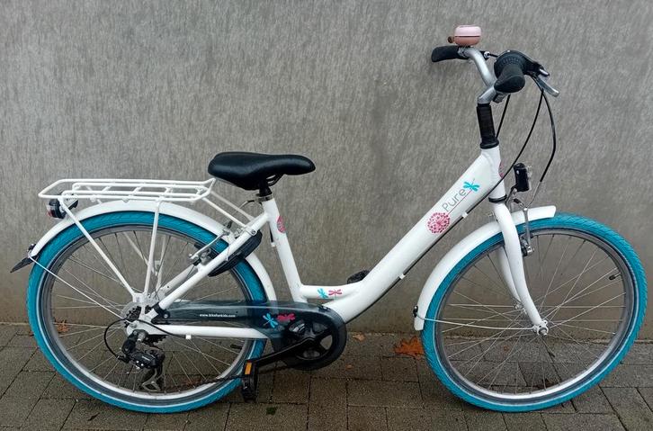 Meisjesfiets alu BFK Pure 24inch 6speed NIEUWPRIJS 389€ 🚴‍♂, Fietsen en Brommers, Fietsen | Meisjes, Gebruikt, 24 inch, Handrem