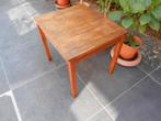 tafel tafeltje Ikea hout 60 x 50 x H50 bruin, 55 tot 75 cm, Zo goed als nieuw, Rechthoekig, Hout