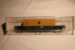 Fleischmann 875245BK (HO,DC) Containerwagen NMBS / SNCB, Enlèvement ou Envoi, Fleischmann, Wagon, Comme neuf