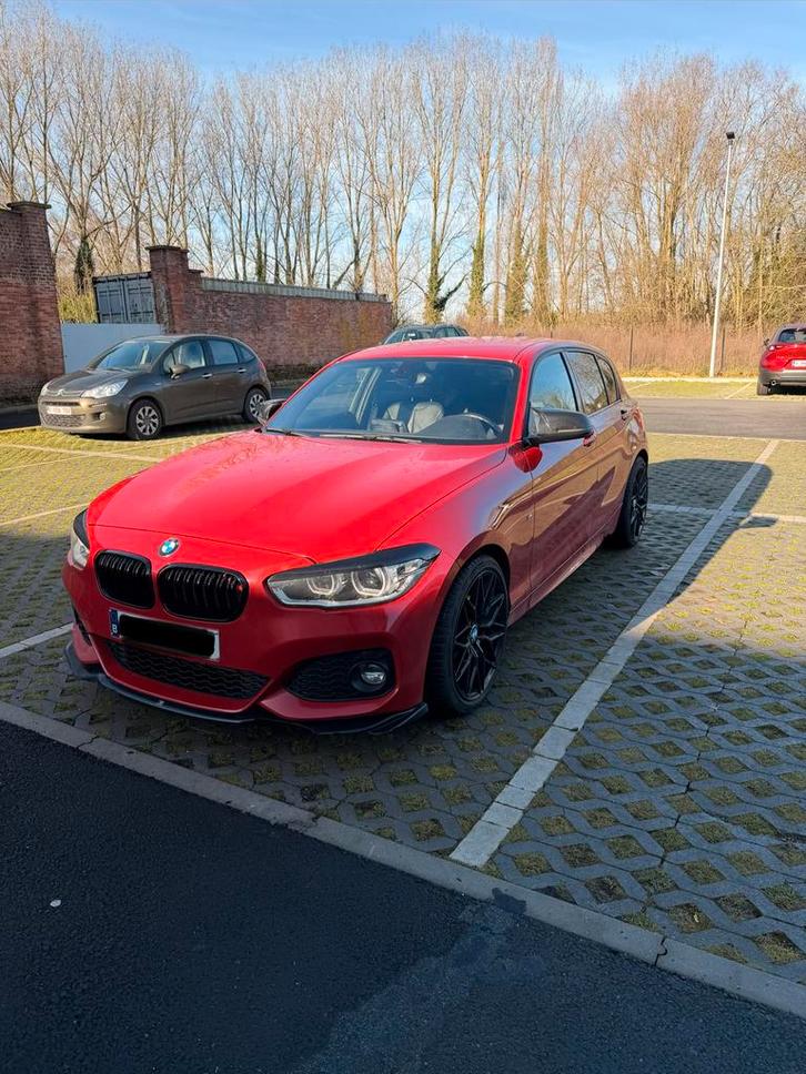 BMW 116i M Sport – 2018 – Sportief & stijlvol, Auto's, BMW, Cruise Control, Benzine, 5 deurs, Handgeschakeld, Zwart, Zwart, Leder