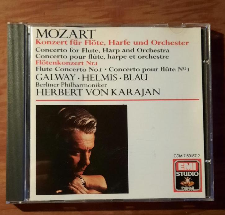 cd - W.A.Mozart: Conc. fluit en harp + Conc. fluit nr. 1, CD & DVD, CD | Classique, Comme neuf, Orchestre ou Ballet, Classicisme
