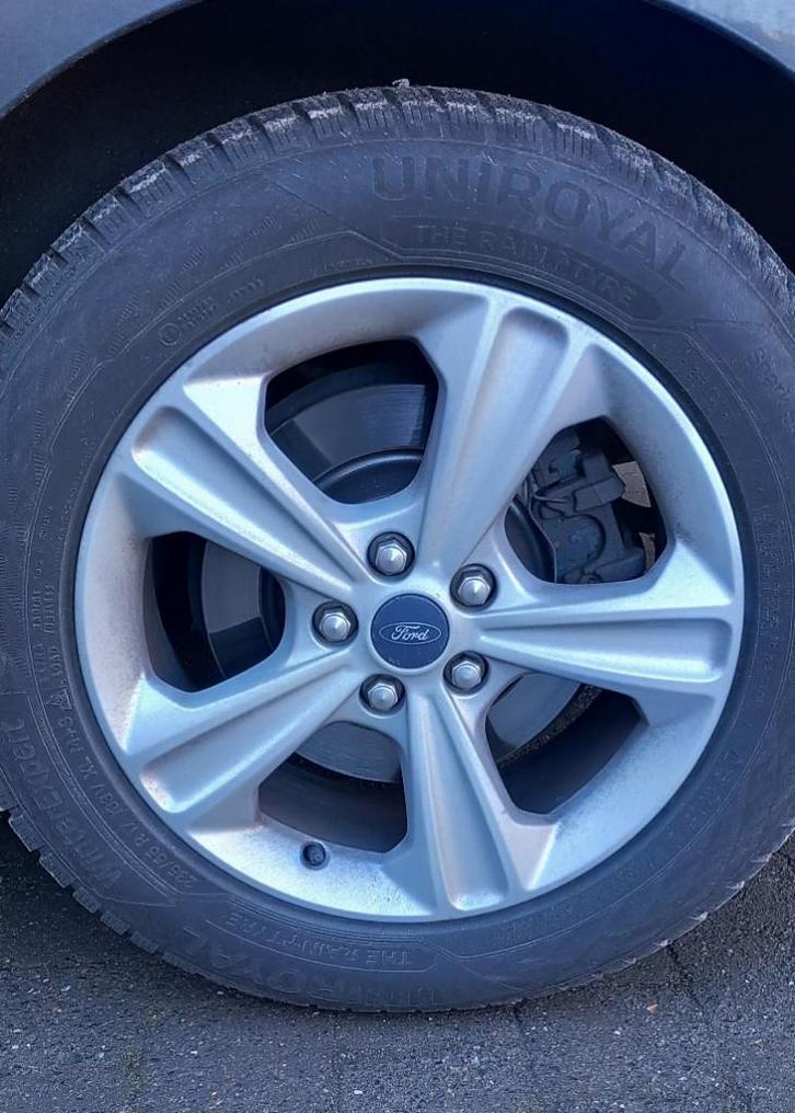 Kit roues hiver 5x108 235/55R17, Auto-onderdelen, Banden en Velgen, Band(en), Winterbanden, 17 inch, 235 mm, Personenwagen, Gebruikt